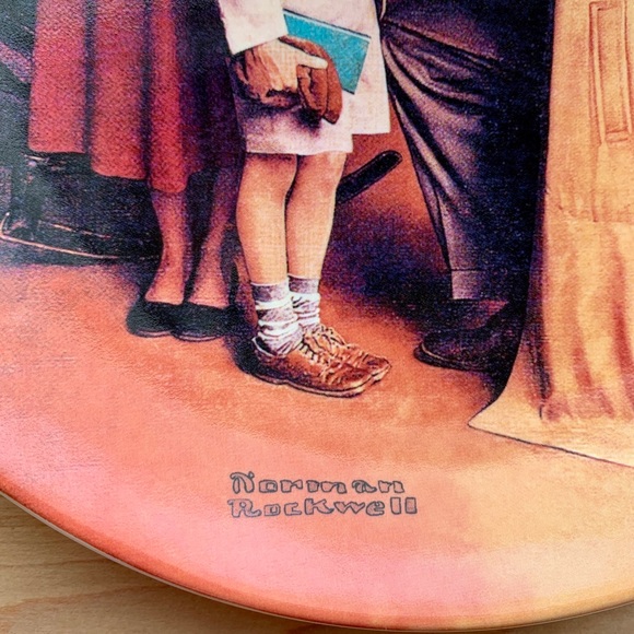 Limited Edition Vintage Norman Rockwell Collectible Plate - Picture 4 of 5